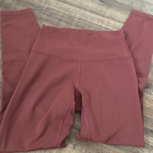 Terracotta Wunder Train Lululemon Leggings